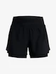 Damen Shorts Under Armour  RUN STAMINA 2IN1 SHORT-BLK