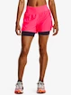 Damen Shorts Under Armour  RUN STAMINA 2IN1 SHORT-PNK