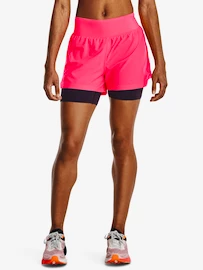 Damen Shorts Under Armour RUN STAMINA 2IN1 SHORT-PNK