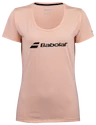 Damen T-Shirt Babolat  Exercise Babolat Tee Tropical Peach