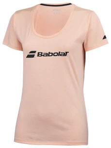 Damen T-Shirt Babolat  Exercise Babolat Tee Tropical Peach