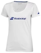 Damen T-Shirt Babolat  Exercise Babolat Tee Women White