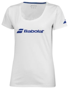 Damen T-Shirt Babolat  Exercise Babolat Tee Women White