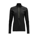 Damen T-Shirt Devold  Running Cover Woman Zip Neck Caviar L