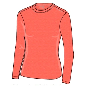 Damen T-Shirt Endurance  Sustainable X1 Elite LS Tee Salmon