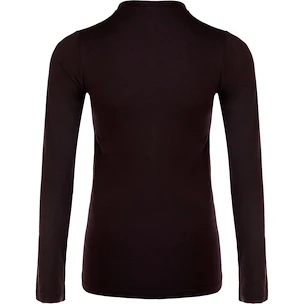 Damen T-Shirt Endurance  Yalia Seamless Wool Print LS Baselayer Dark Purple