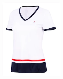 Damen T-Shirt Fila T-Shirt Elisabeth White/Navy