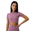 Damen T-Shirt GymBeam  FLO CropTop Violet