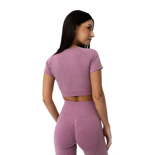 Damen T-Shirt GymBeam  FLO CropTop Violet