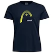 Damen T-Shirt Head  Club Lara T-Shirt Women Dark Blue/Yellow M