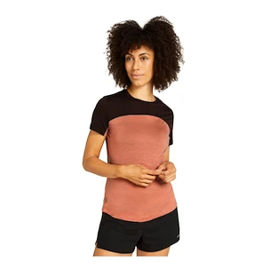 Damen T-Shirt Icebreaker Merino Cool-Lite Sphere III SS Te Colour Cedar Wood/Bittersweet/Cb