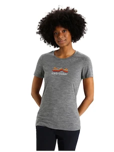 Damen T-Shirt Icebreaker  W Tech Lite II SS Tee Mou Gritstone S