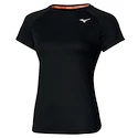 Damen T-Shirt Mizuno  Dry Aero Flow Tee Black XS