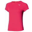 Damen T-Shirt Mizuno  Dry Aero Flow Tee Rose Red