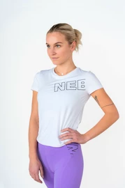 Damen T-Shirt Nebbia FIT Activewear Functional T-shirt with Short Sleeves white