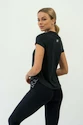 Damen T-Shirt Nebbia  FIT Activewear T-Shirt “Airy” with Reflective Logo black