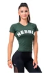 Damen T-Shirt Nebbia Hero dark green