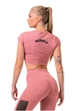 Damen T-Shirt Nebbia Hero Sporty crop top old rose