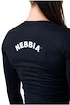 Damen T-Shirt Nebbia Hero Sporty Hero crop top long sleeve black