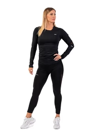 Damen T-Shirt Nebbia Long Sleeve Smart Pocket Sporty Top 418 black