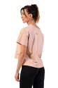 Damen T-Shirt Nebbia  Organic Cotton Loose Fit “The Minimalist” Crop Top 417 salmon