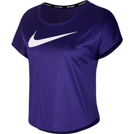 Damen T-Shirt Nike Swoosh Run Top SS Purple