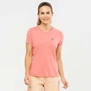 Damen T-Shirt Salomon  XA Tee W Brick Dust