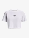 Damen T-Shirt Under Armour  BRANDED LOGO CROP SS-WH