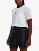 Damen T-Shirt Under Armour  BRANDED LOGO CROP SS-WH