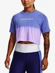 Damen T-Shirt Under Armour  DIP DYE CROP SS-BLU XL