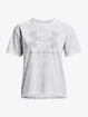 Damen T-Shirt Under Armour  LOGO AOP HEAVYWEIGHT SS-WHT