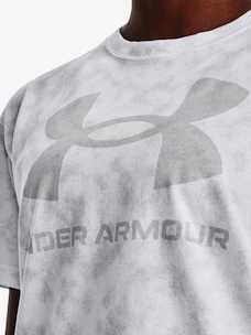 Damen T-Shirt Under Armour  LOGO AOP HEAVYWEIGHT SS-WHT S