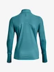 Damen T-Shirt Under Armour  Qualifier Run 2.0 1/2 Zip-BLU