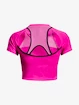 Damen T-Shirt Under Armour  Run Anywhere Crop SS-PNK