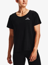 Damen T-Shirt Under Armour Rush Energy Core SS-BLK