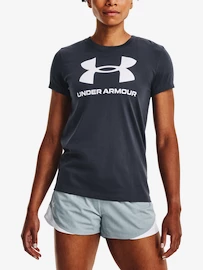 Damen T-Shirt Under Armour SPORTSTYLE LOGO SS-GRY