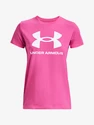 Damen T-Shirt Under Armour  SPORTSTYLE LOGO SS-PNK