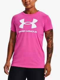 Damen T-Shirt Under Armour SPORTSTYLE LOGO SS-PNK