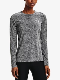 Damen T-Shirt Under Armour Tech LS Crew Twist-BLK