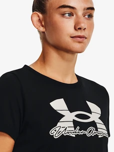 Damen T-Shirt Under Armour  Tech Solid Script SSC-BLK