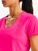 Damen T-Shirt Under Armour  Tech SSV - Solid-PNK