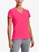 Damen T-Shirt Under Armour  Tech SSV - Solid-PNK