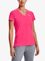 Damen T-Shirt Under Armour  Tech SSV - Solid-PNK