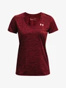 Damen T-Shirt Under Armour  Tech SSV - Twist-RED