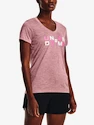 Damen T-Shirt Under Armour  Tech Twist Graphic SSV-PNK