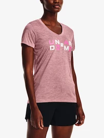 Damen T-Shirt Under Armour Tech Twist Graphic SSV-PNK