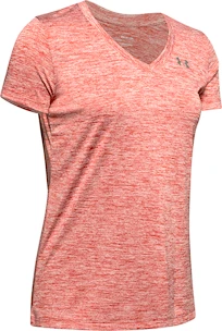 Damen T-Shirt Under Armour  Tech V-Neck Twist Red XS