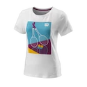 Damen T-Shirt Wilson  Racket Duo Tech Tee W White M