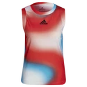 Damen Tank-Top adidas  Melbourne Printed Match Tank White/Red/Blue