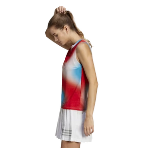 Damen Tank-Top adidas  Melbourne Printed Match Tank White/Red/Blue